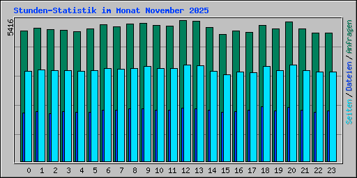Stunden-Statistik im Monat November 2025
