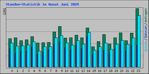 Stunden-Statistik im Monat Juni 2025