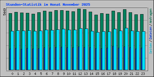 Stunden-Statistik im Monat November 2025